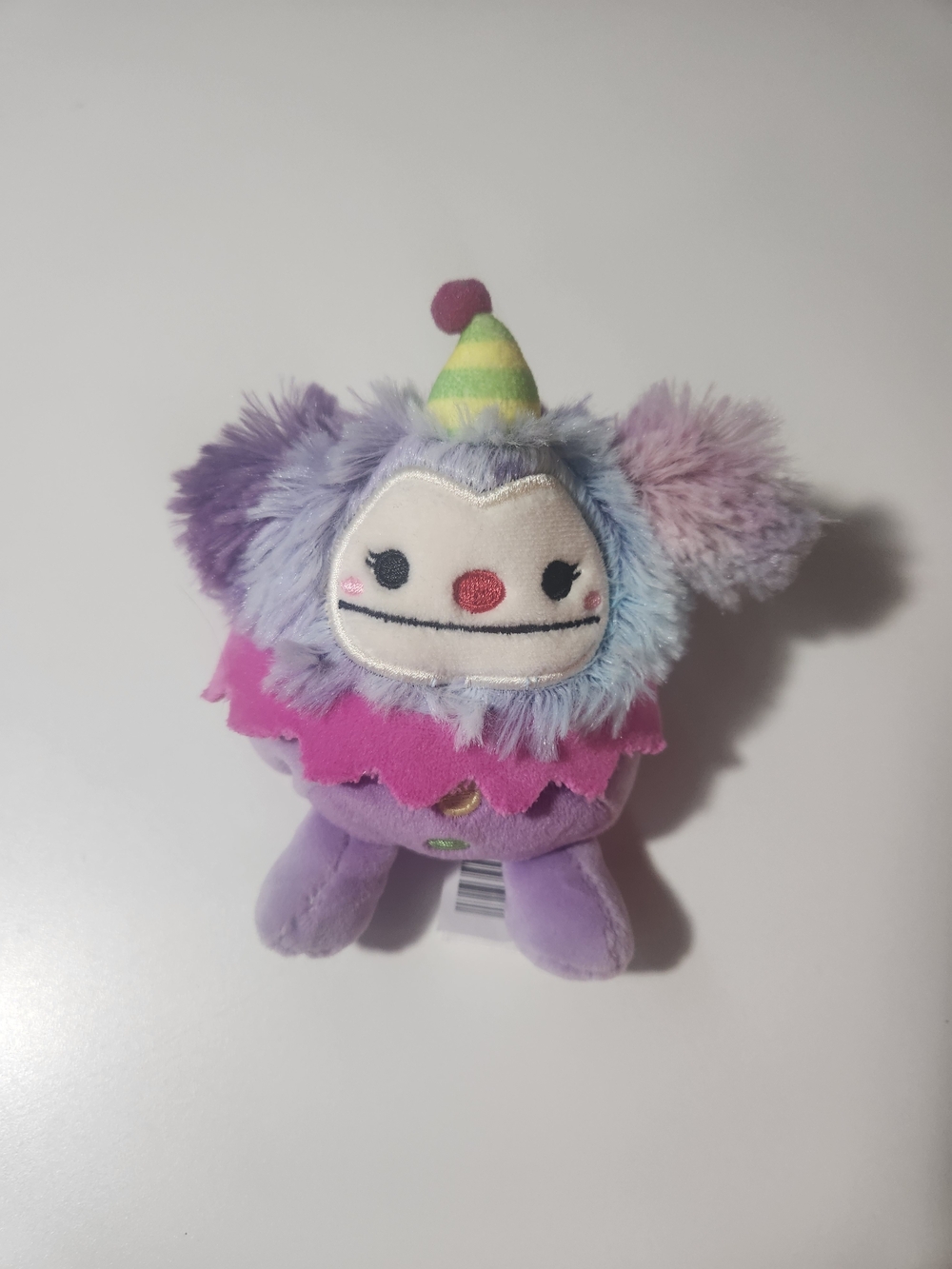 Squishmallows Yekaterina the Clown Bigfoot 3.5 clip on plush